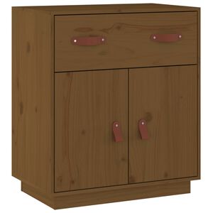 vidaXL Komoda, medovo hned&aacute; 65,5x40x75 cm, borovicov&yacute; mas&iacute;v