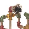vidaXL Industriálna stojanová lampa s dizajnom vodných potrubí železo