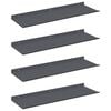 vidaXL Z&aacute;vesn&aacute; polica N&aacute;stenn&yacute; 4 pcs Antracit 60 x 18 x 2,5 cm Oceľ