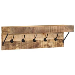 vidaXL Ve&scaron;iak N&aacute;stenn&yacute; s &uacute;ložiskom Hned&aacute; 73 x 19 x 23 cm Mangov&yacute; mas&iacute;v