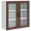 vidaXL N&aacute;stenn&yacute; sklenen&yacute; kabinet PORTO Hned&yacute; dub 80 x 31 x 80 cm