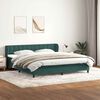 vidaXL Box Spring Posteľ s matracmi Tmavo zelen&aacute; 180x210 cm Zamat