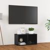 vidaXL TV skrinka, leskl&aacute; siv&aacute; 72x35x36,5 cm, kompozitn&eacute; drevo