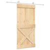 vidaXL Posuvn&eacute; dvere Pr&iacute;rodn&aacute; a biela 95 x 210 cm