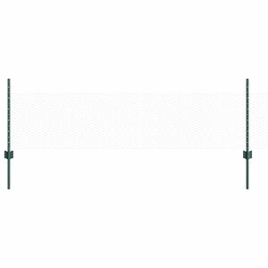 vidaXL Hexagon&aacute;lny plot s stĺpom 50 x 0,5 m PVC potiahnut&aacute; oceľ Zelen&aacute;