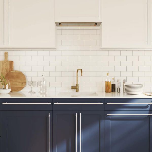 vidaXL Rukov&auml;te na skrinku 5 ks strieborn&eacute; 480 mm nehrdzavej&uacute;ca oceľ