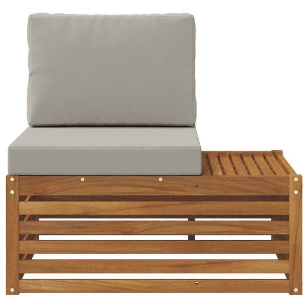 vidaXL Vonkaj&scaron;ia koncov&aacute; pohovka s vank&uacute;&scaron;om Pr&iacute;rodn&aacute; 91 x 63 x 73 cm