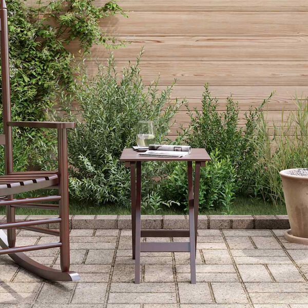 vidaXL Bočn&yacute; st&ocirc;l skladac&iacute; hned&yacute; mas&iacute;vny topoľ