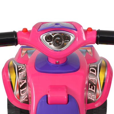 vidaXL Detská štvorkolka ATV so zvukom a svetlom, ružovo-fialová