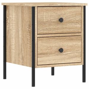 vidaXL Nočn&yacute; stol&iacute;k dub sonoma 40x42x50 cm kompozitn&eacute; drevo
