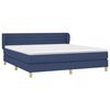 vidaXL Posteľn&yacute; r&aacute;m boxspring s matracom modr&yacute; 160x200 cm l&aacute;tka