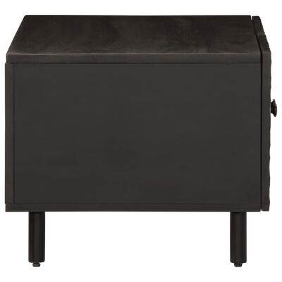 vidaXL Konferenčný stolík, čierny 80x50x40 cm, mangový masív