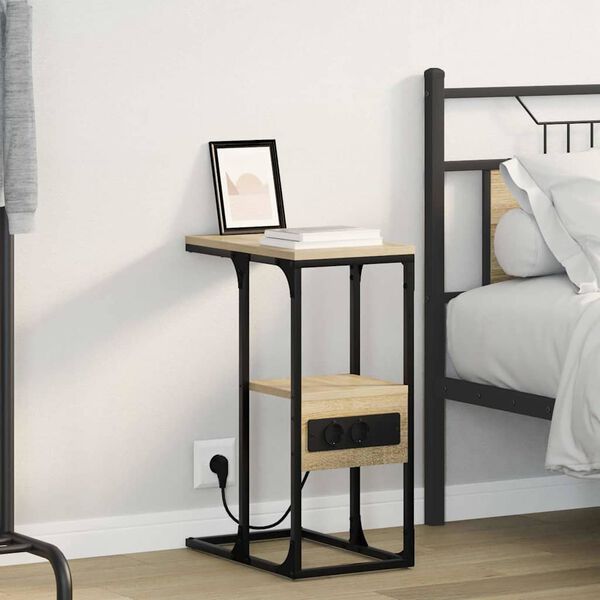 vidaXL Nočn&yacute; stol&iacute;k dub sonoma 41.5 x 26 x 60.5 cm Kompozitn&eacute; drevo