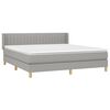 vidaXL Boxspring posteľ s matracom bledosiv&aacute; 180x200 cm l&aacute;tka