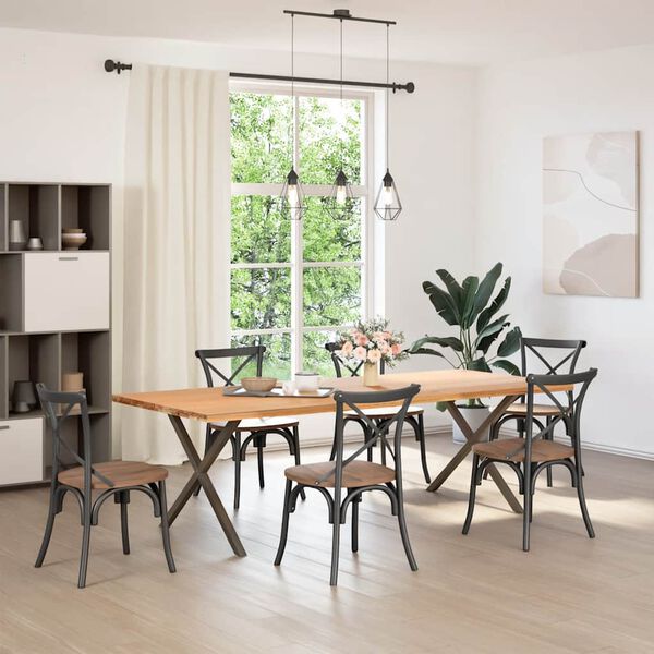 vidaXL Nohy konferenčn&eacute;ho stol&iacute;ka v tvare A, 2 ks, 70 x (30-31) cm, oceľ