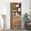 vidaXL Highboard Remeseln&yacute; dub 69,5 x 34 x 180 cm Kompozitn&eacute; drevo