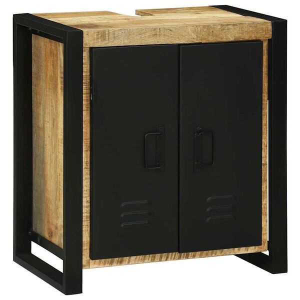 vidaXL Skrinka na umývadlo Hnedá 55 x 35 x 60 cm Mangový masív