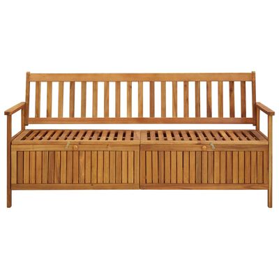 vidaXL Záhradná úložná lavica 170 cm, akáciový masív