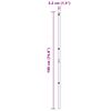 vidaXL Stĺp na plot. Iný 26 pcs Sivá 3,2 x 3,2 x 190 cm Oceľ