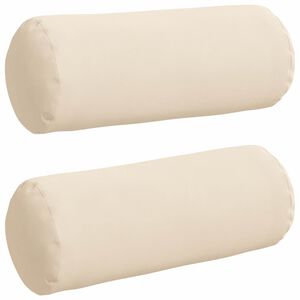 vidaXL Podložkov&eacute; vank&uacute;&scaron;e 2 pcs B&eacute;žov&aacute; &Oslash; 15 x 40 cm Mikrovl&aacute;kno