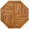 vidaXL Stolov&aacute; doska 70x70x2,5 cm osemuholn&iacute;k mas&iacute;vne teakov&eacute; drevo