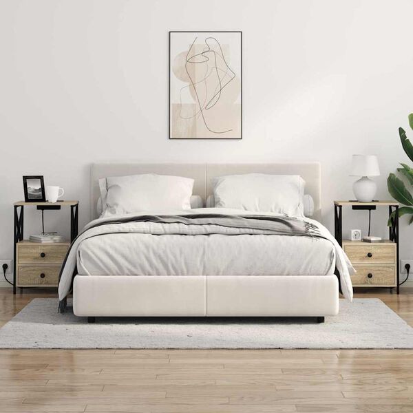 vidaXL Nočn&yacute; stol&iacute;k Sonoma dub 40 x 31 x 60 cm Kompozitn&eacute; drevo