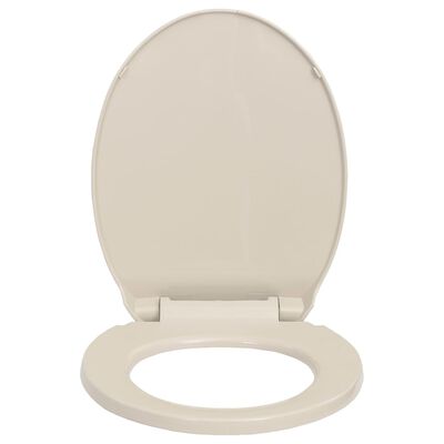 vidaXL WC sedadlo, pomalé sklápanie, marhuľové, oválne