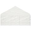vidaXL Altánok so strechou, biely 4,46x5,88x3,75 m, polyetylén