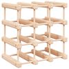 vidaXL Stojan na v&iacute;no na 12 flia&scaron; 36x23x36 cm borovicov&yacute; mas&iacute;v