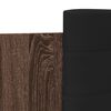 vidaXL Posteľný rám s čelom hnedý dub 75x190 cm kompozitné drevo