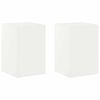 vidaXL Stojan na rastliny 2 pcs Biela 40 x 40 x 60 cm Oceľ
