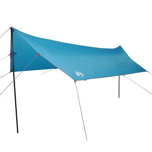 vidaXL Kempingov&aacute; plachta modr&aacute; 460x305x210 cm vodotesn&aacute;