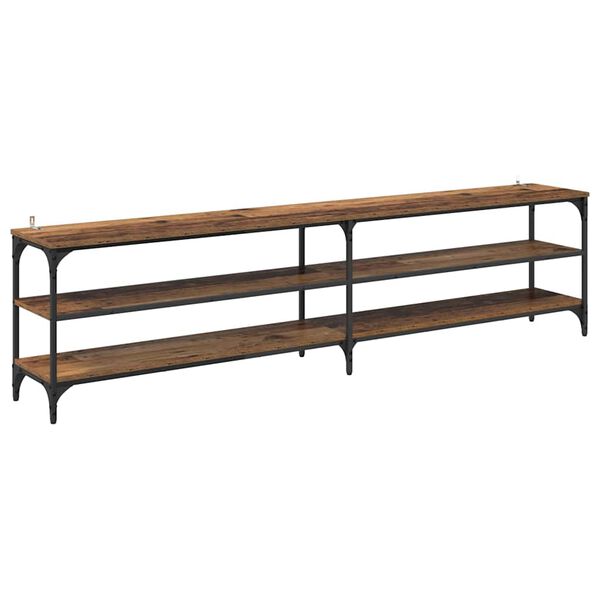 vidaXL TV skrinka Star&eacute; drevo 200 x 30 x 50 cm