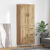 vidaXL Highboard Remeseln&yacute; dub 69,5 x 34 x 180 cm Kompozitn&eacute; drevo