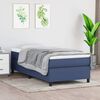 vidaXL Posteľn&yacute; r&aacute;m boxspring s matracom modr&yacute; 90x190 cm l&aacute;tka
