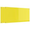 vidaXL Kuchynský backsplash 2 pcs Žltá 120 x 60 cm tvrdené sklo