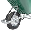 vidaXL Wheelbarrow Green 90 L 150 kg Pozinkovaná oceľ a plast