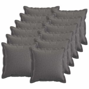 vidaXL Poťah na podložku 12 ks HOUTEN Svetlosiv&aacute; 40 x 40 cm