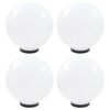 vidaXL LED lampy v tvare gule 4 ks 30 cm PMMA