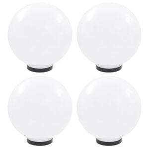 vidaXL LED lampy v tvare gule 4 ks 30 cm PMMA