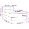 vidaXL Boxspring posteľ s matracom tmavohned&aacute; 90x190 cm l&aacute;tka