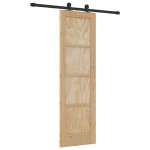 vidaXL Posuvn&eacute; dvere ORKDAL 61 x 198,5 cm Borovicov&yacute; mas&iacute;v Pr&iacute;rodn&aacute;