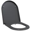 vidaXL WC sedadlo Antracit 49 x 36 x 4 cm Duroplast