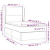 vidaXL Boxspring posteľ s matracom siv&aacute; 80x200 cm umel&aacute; koža