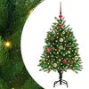 vidaXL Vianočn&yacute; stromček s 150 LED-i so stojanom Zelen&aacute; 120 cm PE
