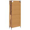 vidaXL Highboard Star&eacute; drevo 69,5 x 32,5 x 180 cm Kompozitn&eacute; drevo