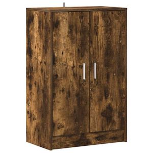 vidaXL Botn&iacute;k dymov&yacute; dub 60x35x92 cm spracovan&eacute; drevo