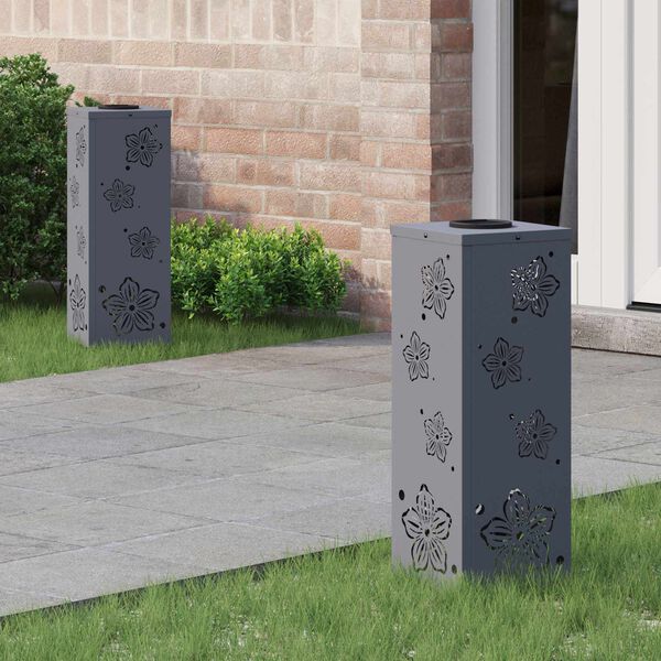 vidaXL Sol&aacute;rne LED svetlo na chodn&iacute;k 2 pcs Antracit