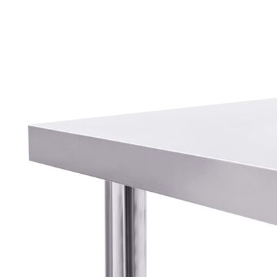 vidaXL Kuchynský pracovný stôl 100x60x85 cm, nehrdzavejúca oceľ