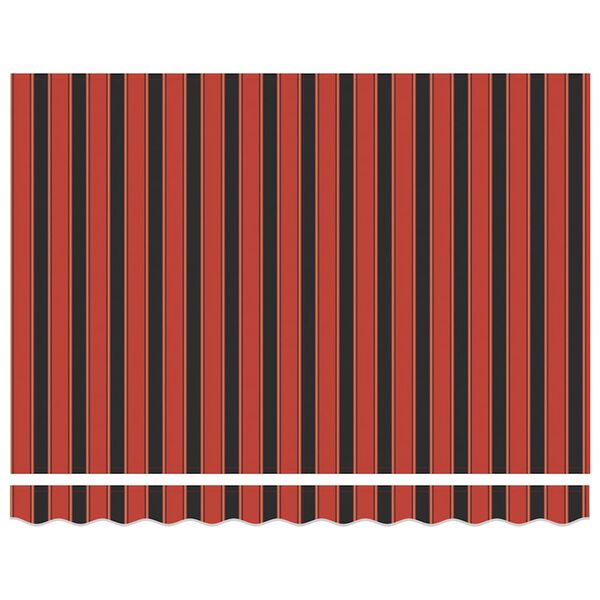 vidaXL Automatick&aacute; zaťahovacia mark&iacute;za, oranžov&aacute; a hned&aacute; 3x2,5 m